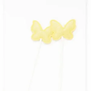 Golden Butterfly Cake Topper Set – Glitter Finish Decorative Picks Packs | TPR211