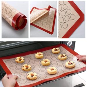 40cm Macron Sheet Mat Silicone Non-Stick Cookies Baking Mats BT168A