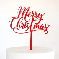 Christmas Themed Textual Cake Topper Design 8 TPR193 - Image 3