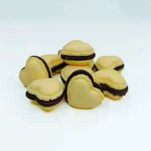 Artificial Heart Macrons Yellow Color 10-Piece Packet TPR120-1