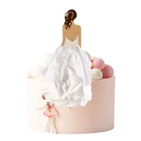 Lady with White Gown Cake Topper TPR160-3 - Image 3