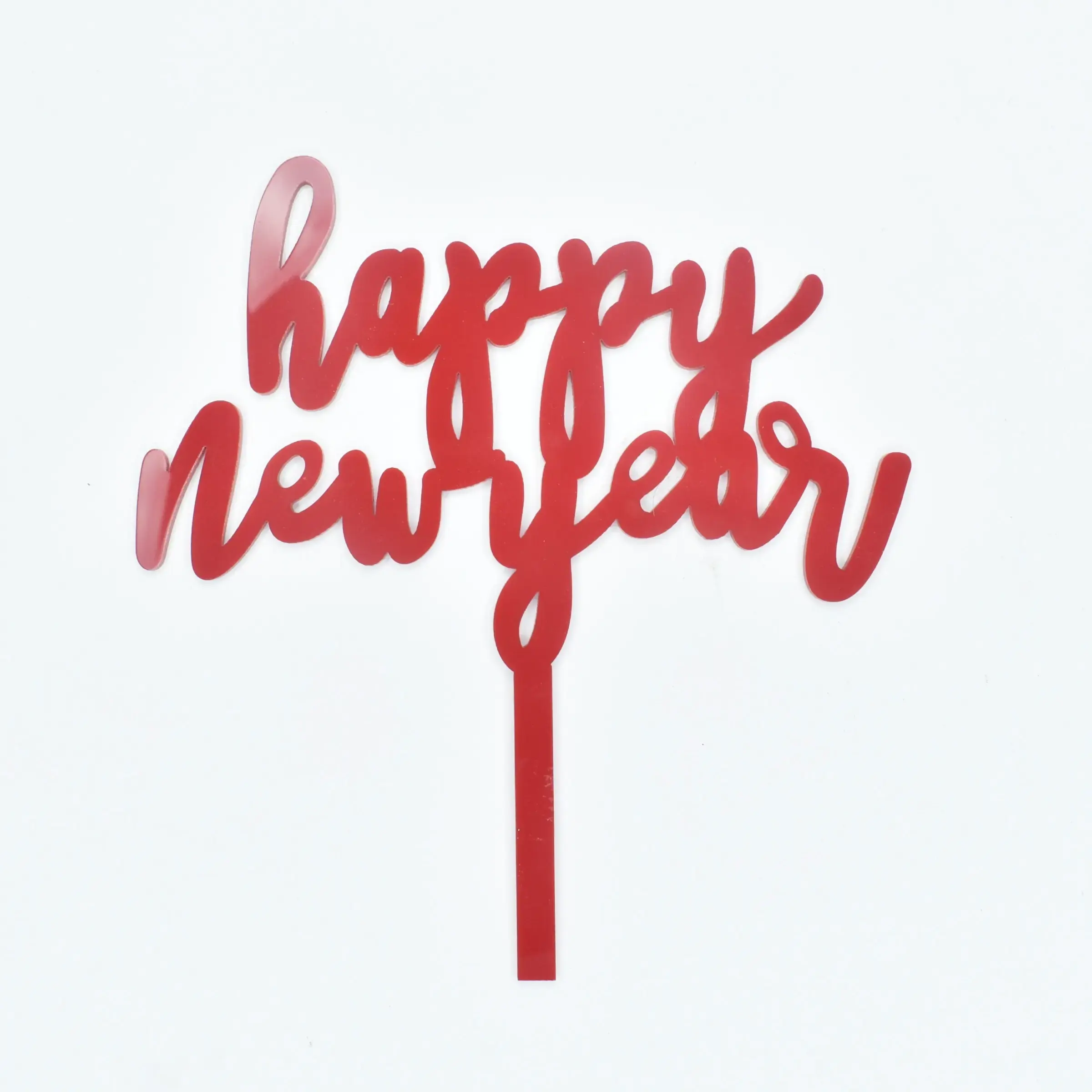 Happy New Year Textual Cake Topper Design 1 TPR180