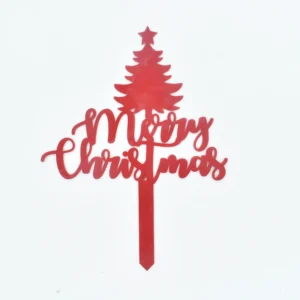 Christmas Themed Textual Cake Topper Design 1 TPR186