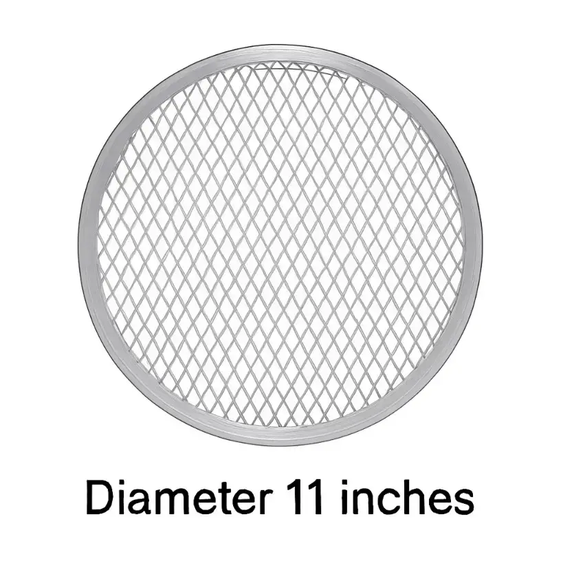 Aluminum Pizza Mesh Screen – 11 Inch Round Baking Tray (BT254B) | Pieces