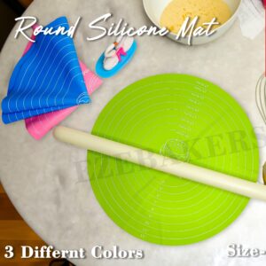 Round Silicone Baking Mat Cake Mat BT223