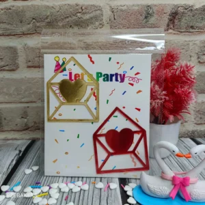 Acrylic Love Cake Topper 2 Piece Set 7 Packets