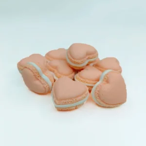 Artificial Heart Macrons Pink Color 10-Piece Packet TPR120-4