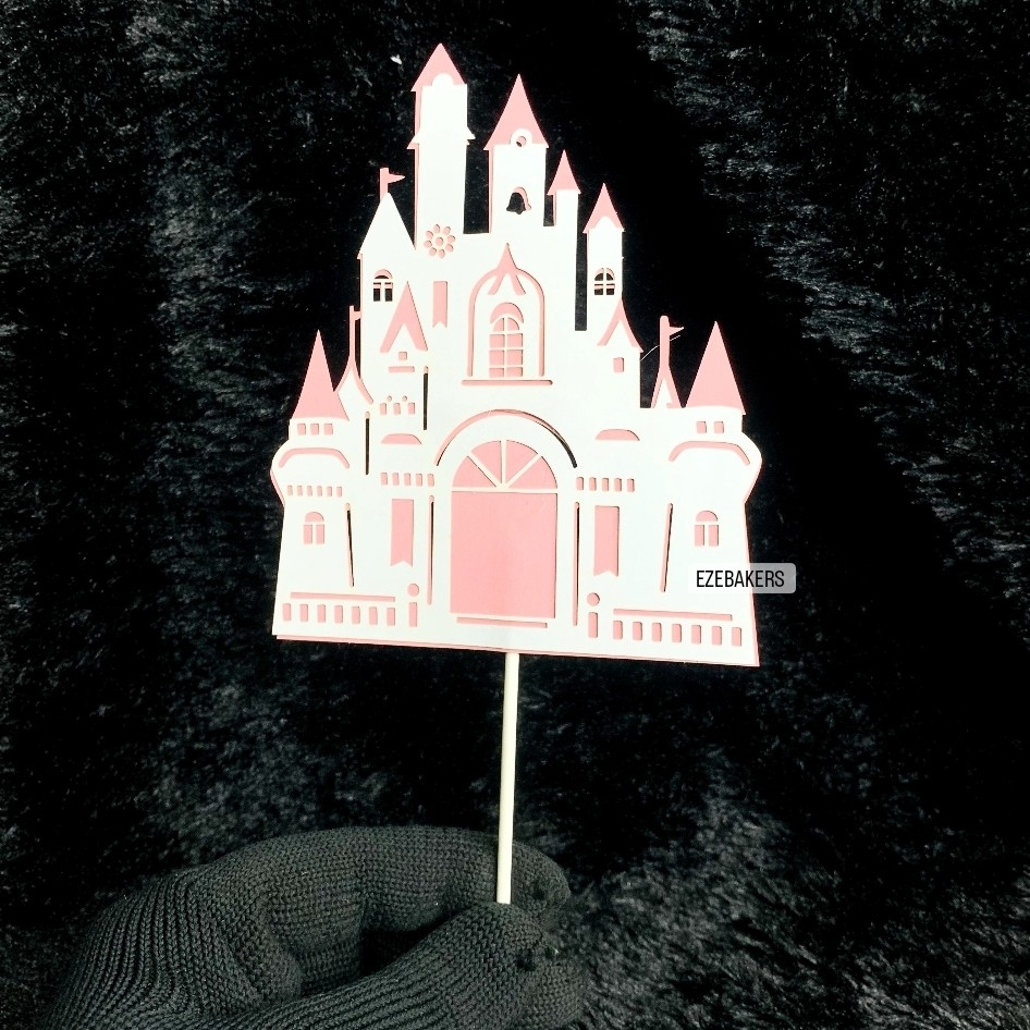 Beautiful Castle Cake Topper (Pink) TPR214