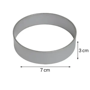 Round Cake Ring Mold – 2 Inch Stainless Steel Mousse & Dessert Mold (BT253A) | Pieces
