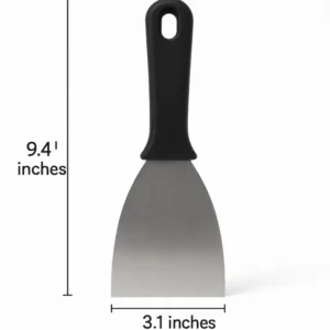 Dough Scraper with Black Handle – 9.5 Inches | Pieces | Model Number BT263