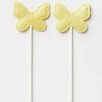 Golden Butterfly Cake Topper Set – Glitter Finish Decorative Picks Packs | TPR211 - Image 2