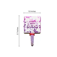 Happy Birthday Paper Foil Cake Tags Design 2 Packets TPR142D - Image 3
