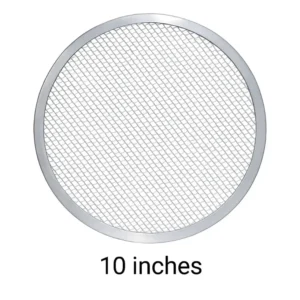 Aluminum Pizza Mesh Screen – 10 Inch Round Baking Tray for Crispier Bakes (BT254A) | Pieces