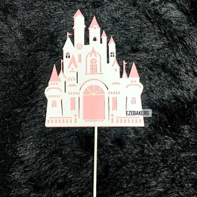 Beautiful Castle Cake Topper (Pink) TPR214 - Image 2