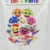 Paper Cartoon Themed Cake Topper (design 7) TPR005-6 - Image 2