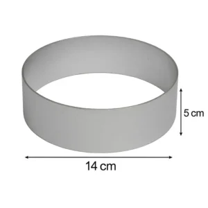 Round Cake Ring Mold – 6 Inches Stainless Steel Mousse & Dessert Mold (BT252D) | Pieces