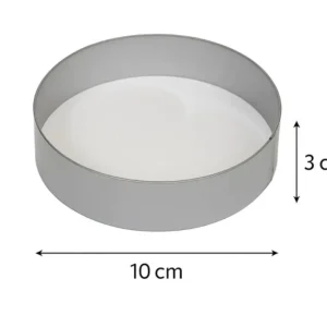 Round Cake Ring Mold – 4 Inches Stainless Steel Mousse & Dessert Mold (BT253D) | Pieces