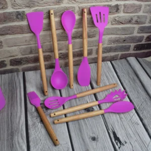 10 Pcs Silicone Kitchen Utensil Set Cooking BT177