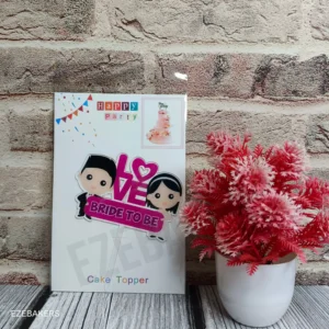 Acrylic Bride To Be Cake Topper 5