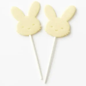 Ivory Bunny Cake Topper Set – Cute Glitter Rabbit Picks for Cakes Packs | TPR210