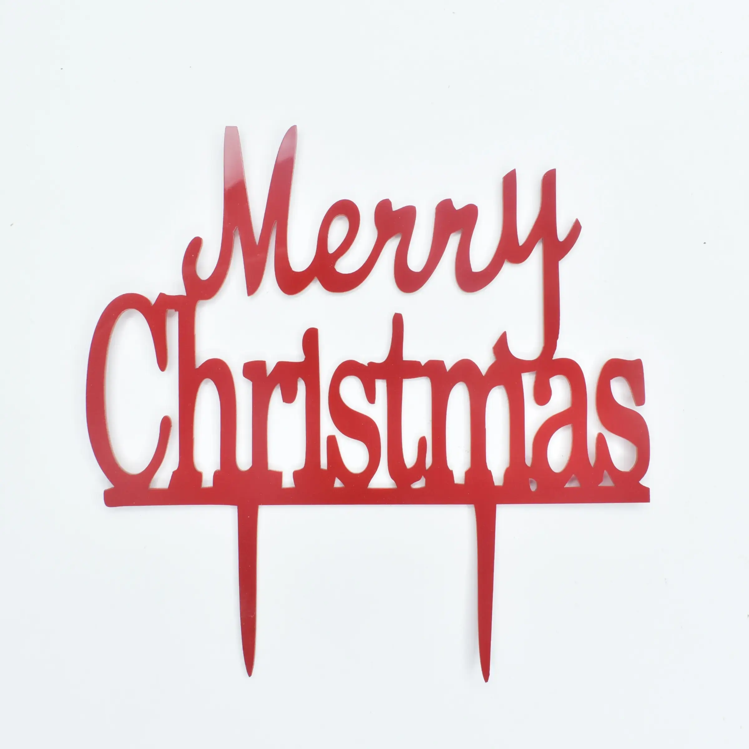 Christmas Themed Textual Cake Topper Design 8 TPR193