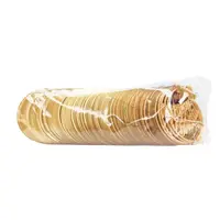 Golden Round Happy Birthday with Butterfly Cake Topper (100-piece pack) packets TPR120-7 - Image 2