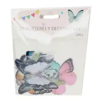 Multi-design Coloring Butterfly Cake Topper (12-piece packet) Packets TPR125 - Image 2
