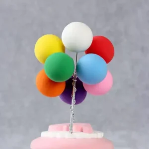 Rainbow Bunch Of Balloons Cake Topper Birthday Decoration TPR067