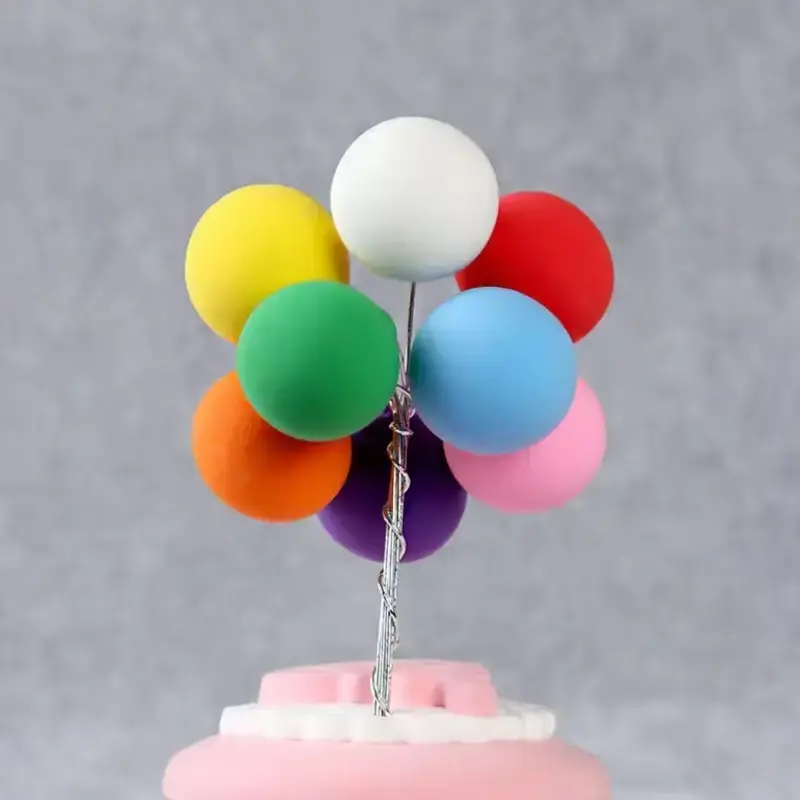 Rainbow Bunch Of Balloons Cake Topper Birthday Decoration TPR067