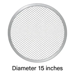 Aluminum Pizza Mesh Screen – 15 Inch Round Baking Tray (BT254F) | Pieces