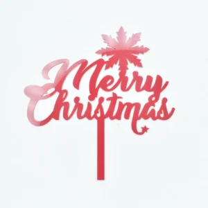 Christmas Themed Textual Cake Topper Design 6 TPR191