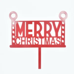 Christmas Themed Textual Cake Topper Design 7 TPR192