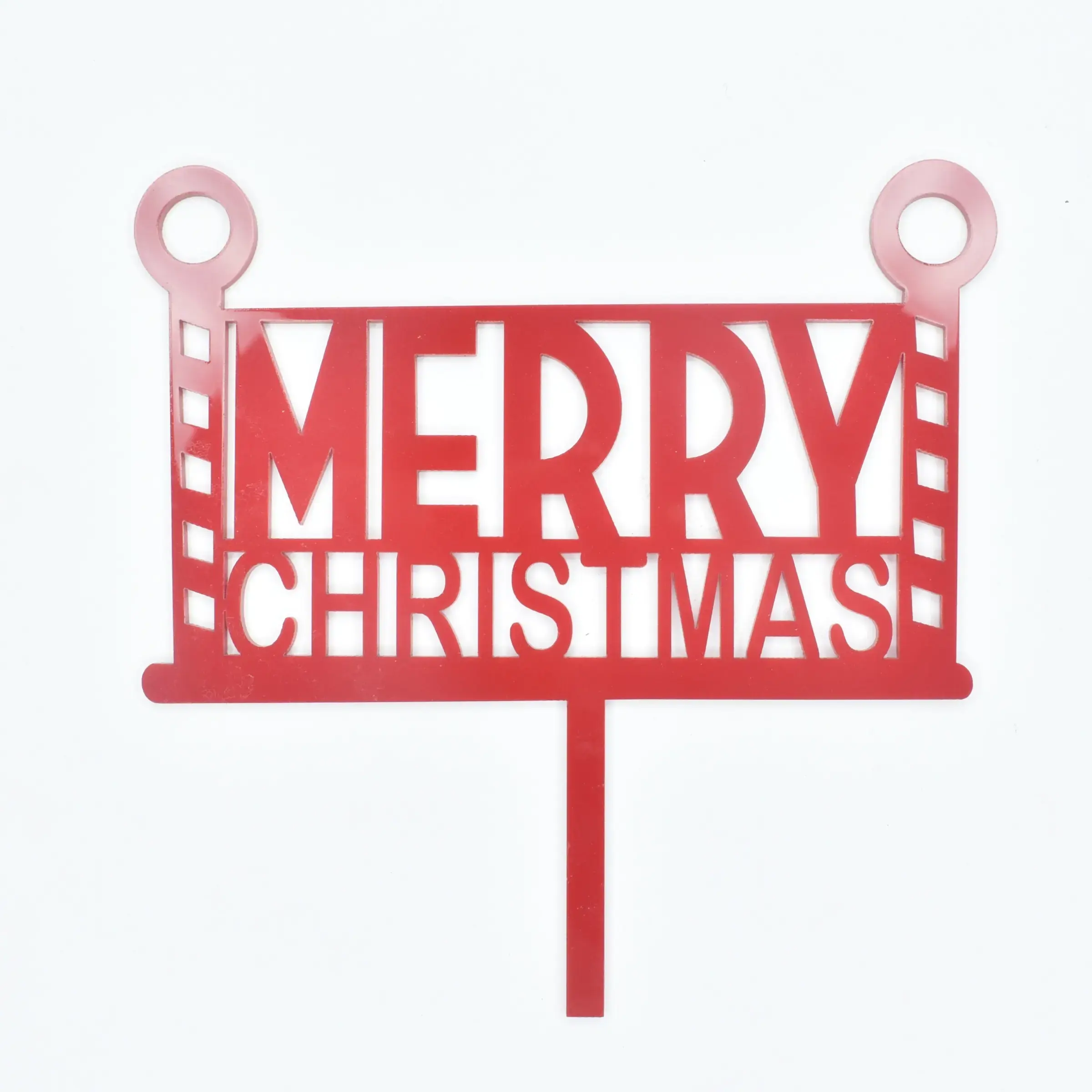 Christmas Themed Textual Cake Topper Design 7 TPR192