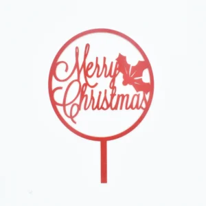Christmas Themed Textual Cake Topper Design 2 TPR187